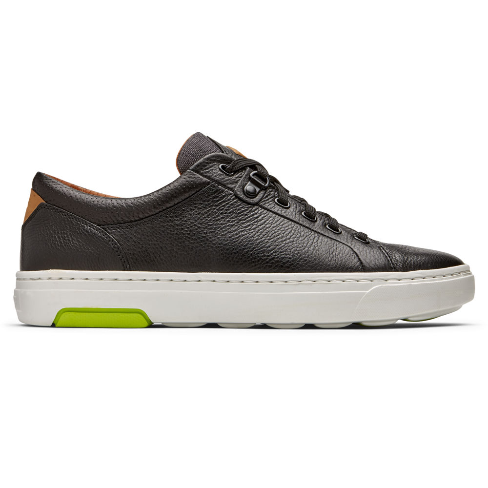 Rockport Mens Lets Walk Cupsole Lace-to-Toe - Sneakers Black - LUA014658